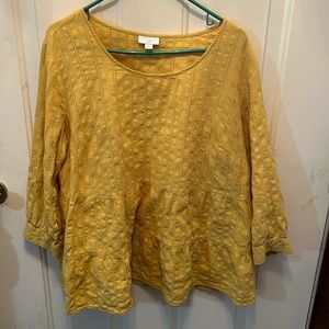 Jjill quarter length sleeve shirt.  Size XL